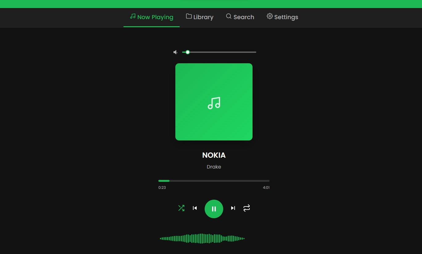 Echowave music player